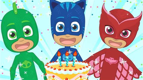 🌟 Happy Birthday 🌟 With Pj Masks Party Song For Kids In English Youtube