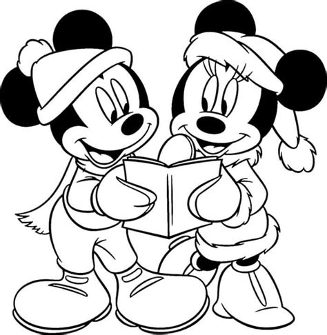 Libro Di Lettura Di Topolino E Minnie Da Colorare Scarica Stampa O