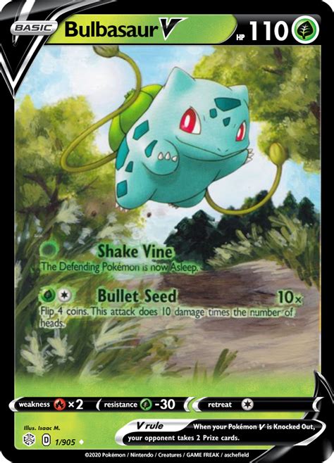 Bulbasaur Card By Izzlefozizzle On Deviantart