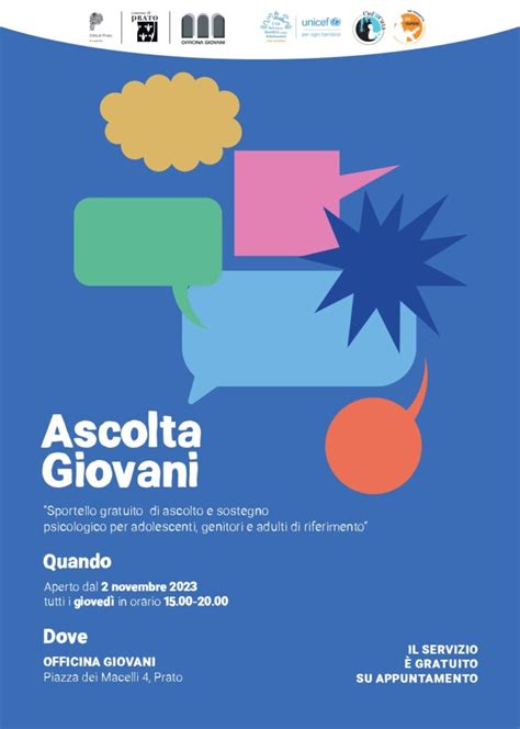 Sportello Gratuito Di Ascolto E Sostegno Psicologico Per Adolescenti