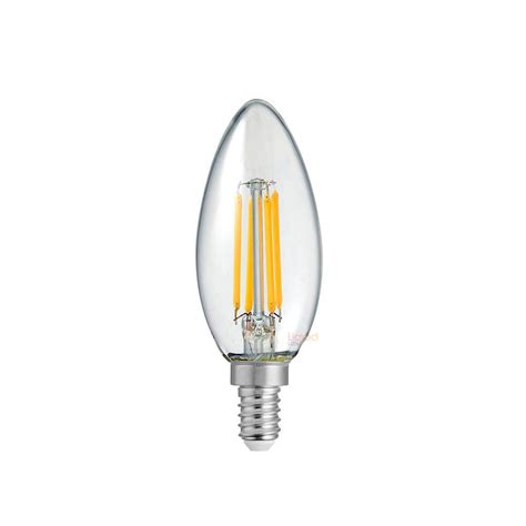 Filament Clear Candle 12V LED 4W E14 Dimmable Warm White F414 C35