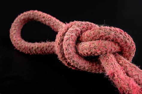 Loop Made of Thick Rope. Loop-shaped Knot Stock Image - Image of hang ...