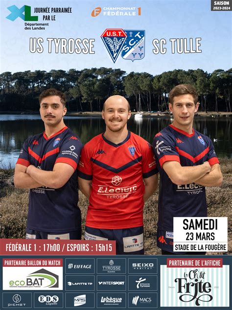 Us Tyrosse Rugby C Te Sud L Affiche Du Week End Us Tyrosse Rugby C Te Sud