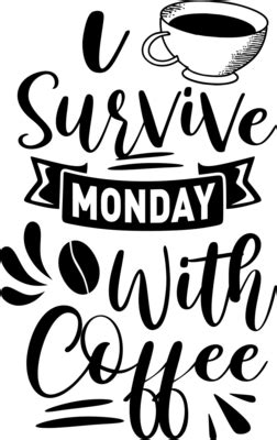 I Survive Monday With Coffee Shirt