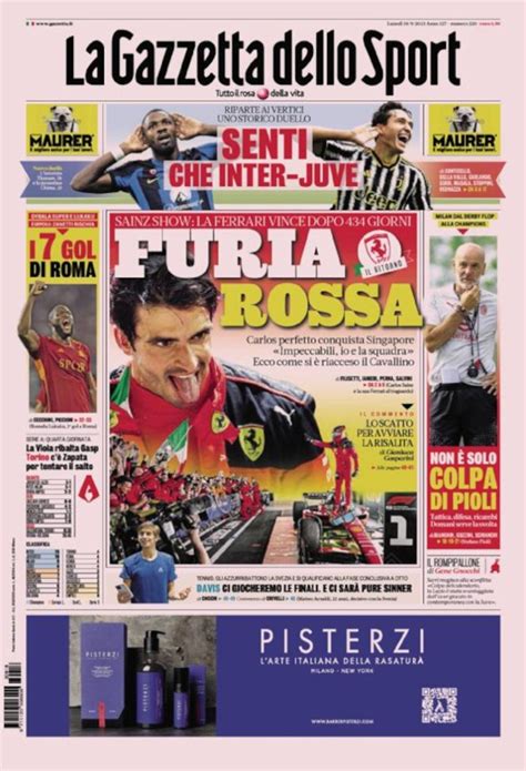 Todays Papers Inter Juve Duel Mou Ecstasy Not Just Piolis Fault