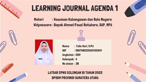 LEARNING JOURNAL AGENDA 1 LATSAR CPNS TAHUN 2022 Wawasan Kebangsaan