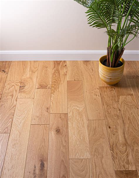 Natural Country Oak Brushed And Lacquered Engineered Wood Flooring Direct Wood Flooring