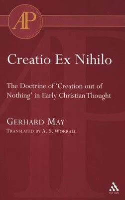 Creatio Ex Nihilo: Gerhard May: 9780567083562 - Christianbook.com