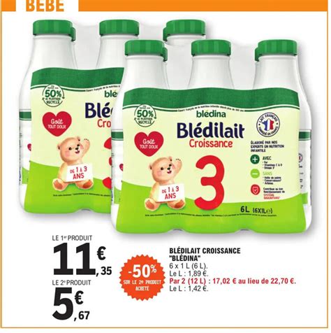 Promo BLEDILAIT CROISSANCE BLÉDINA chez E Leclerc