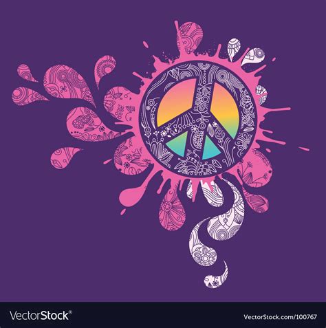 Peace sign graphic Royalty Free Vector Image - VectorStock