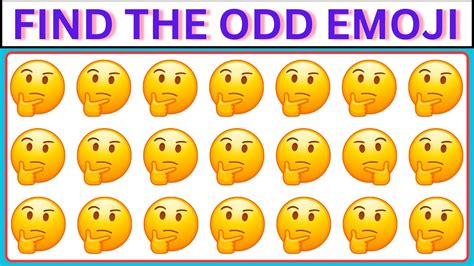 Test Your Eyes By Emoji Challenge Game Find The Odd Emoji Emoji Challenge Emoji Quiz