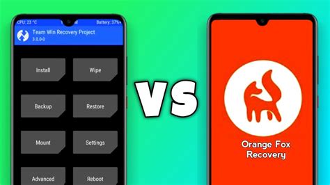 Twrp Vs Orange Fox Recovery What S Custom Recovery Dot Sm Youtube