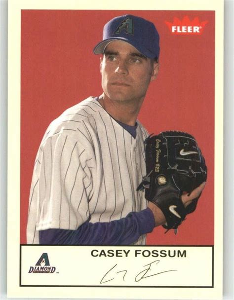 2005 Fleer Tradition 45 Casey Fossum Arizona Diamondbacks Baseball