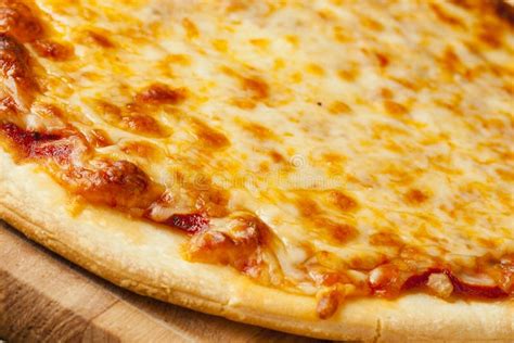 Classic Homemade Italian Cheese Pizza Stock Image Image Of Cooked