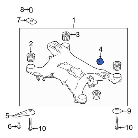 Land Rover OE LR058008 Front Suspension Crossmember Insulator