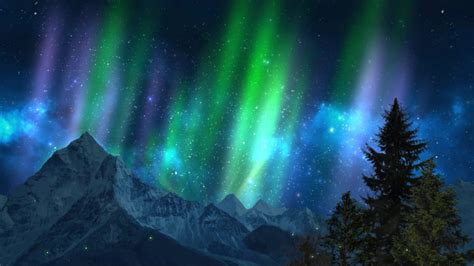 Aurora Borealis Gold (1920x1080 60fps) Live Wallpaper | 1920x1080