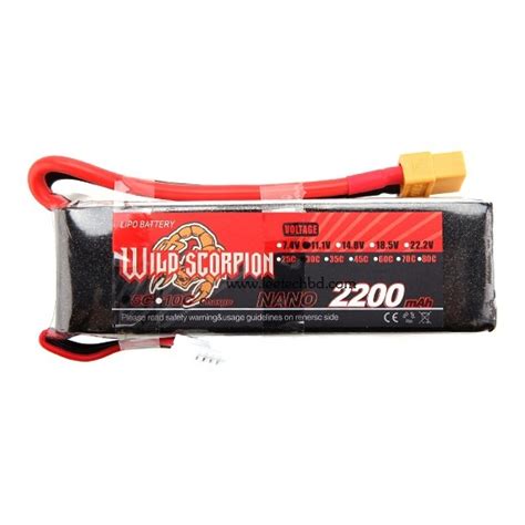 Wild Scorpion 3S 30C 2200mAh Lipo Battery - leetechbd