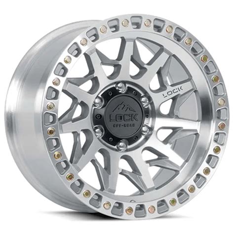 Lock Offroad Lunatic Machined W Clear Coat 17x9 12 LUNATIC 7957MC