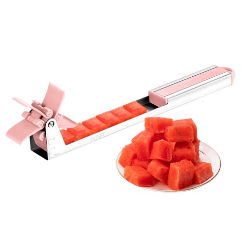 Meetco Watermelon Slicer Stainless Steel Watermelon Cutter Knife