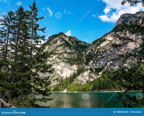 Breathtaking Shot Of The Fanes Sennes Prags Nature Park In Italy Stock