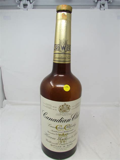 Texas Mickey Bottle 1966 Canadian Club One Gallon