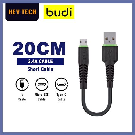 Budi Power Bank Cable Cm Fast Charging Cable Ip Hone Micro Usb Type C