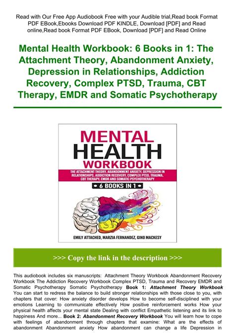 Pdf Mental Health Workbook Books In The Attachment Theory