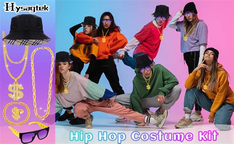 Amazon Hysagtek Pcs Hip Hop Costume Kit S S Rapper