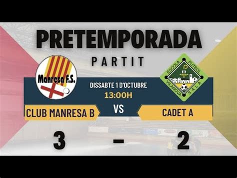 Amist S Fs Manresa B Efsv Cadet A Youtube