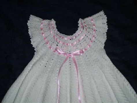 Vestido De Ni A Tejido En Crochet Manualidades