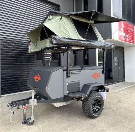 Off Road Camper Trailer With Rooftop Tent And Awning Melbourne