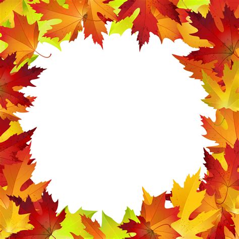 Fall Leaves Border Png Transparent Autumn Leaves Border