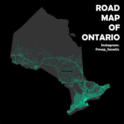 road map  ontario rontario