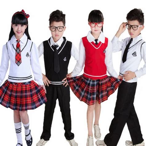 White red colored Japanese school uniform Sleeveless sweater Vest ...