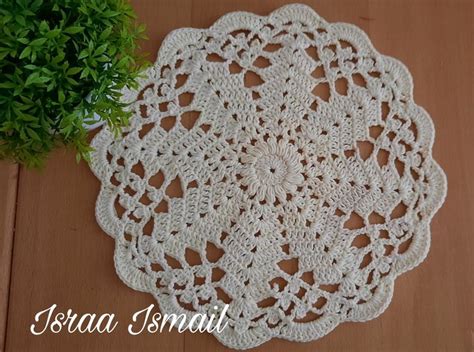 مفرش بالكروشية Free crochet doily patterns Crochet mandala pattern