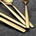 Berglander 30 Stück Titanium Gold Plated Besteck Besteck Sets Service