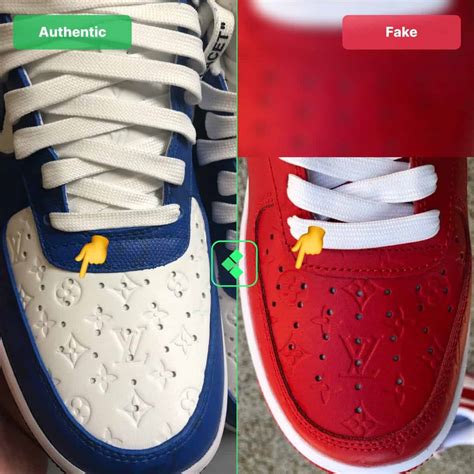 How To Spot Fake Nike Air Force Louis Vuitton Legit Check By Ch