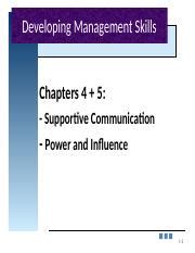 ADMS 3020 5 Ppt Developing Management Skills Chapters 4 5