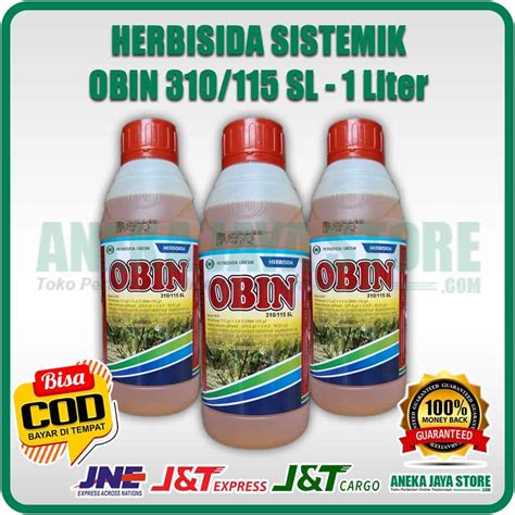 Herbisida Sisemik Obin 310 115 SL 1 Liter Aneka Jaya Tani