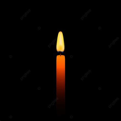 Burning Candle Vector Hd Png Images Realistic Burning Candle 3d