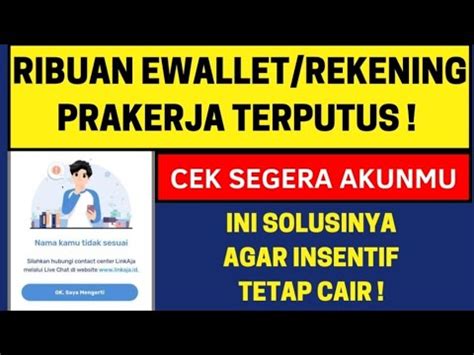 Jangan Sampai Insentif Gagal Cair Ini Solusi Ewallet Rekening