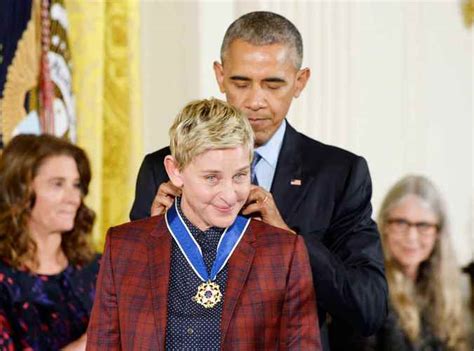 President Obama Presents Ellen DeGeneres with Presidential Medal of ...