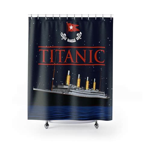 Titanic Shower Curtain Vintage Housewarming Gift Bath - Etsy