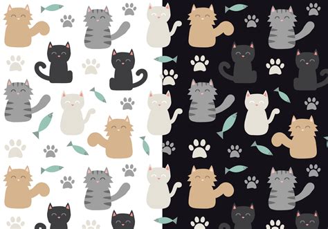 Free Cat Pattern Vector 136899 Vector Art At Vecteezy