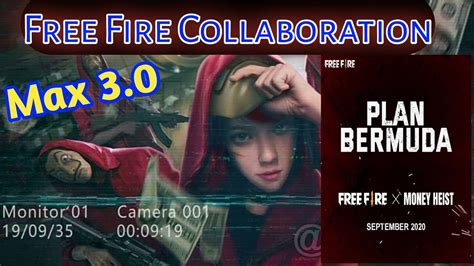 Free Fire Collaboration With Money Heist Plan Bermuda Free Fire Max