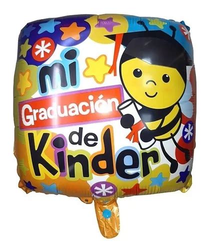 Pack X Globos Metaliz Egresados Jardin Pulgadas