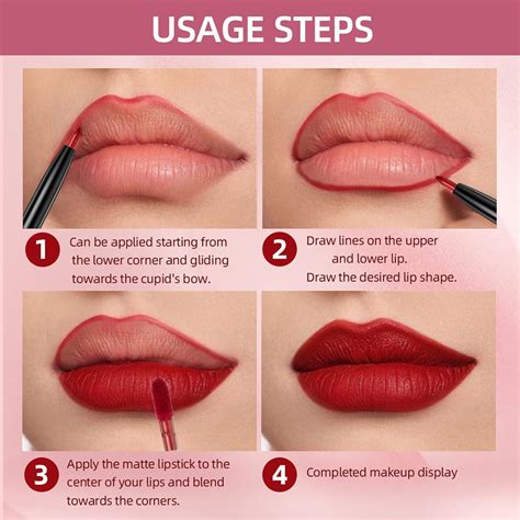 HERBENJOY Nude Lip Liner And Lipstick Set Vegan Cruelty Free Makeup