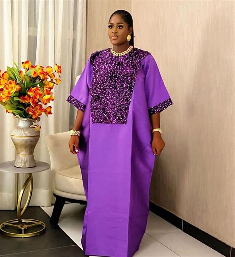 Rich Aunt Bubu Mikado Silk Boubou African Bubu Dress Mikado Gown