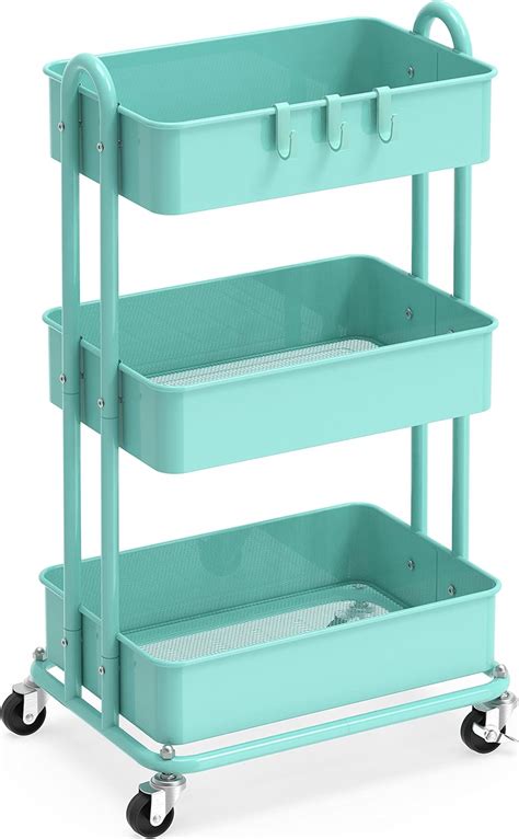 Amazon Simple Houseware Heavy Duty 3 Tier Metal Utility Rolling