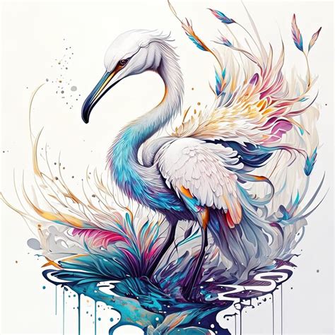 Premium Ai Image A Beautiful Stork